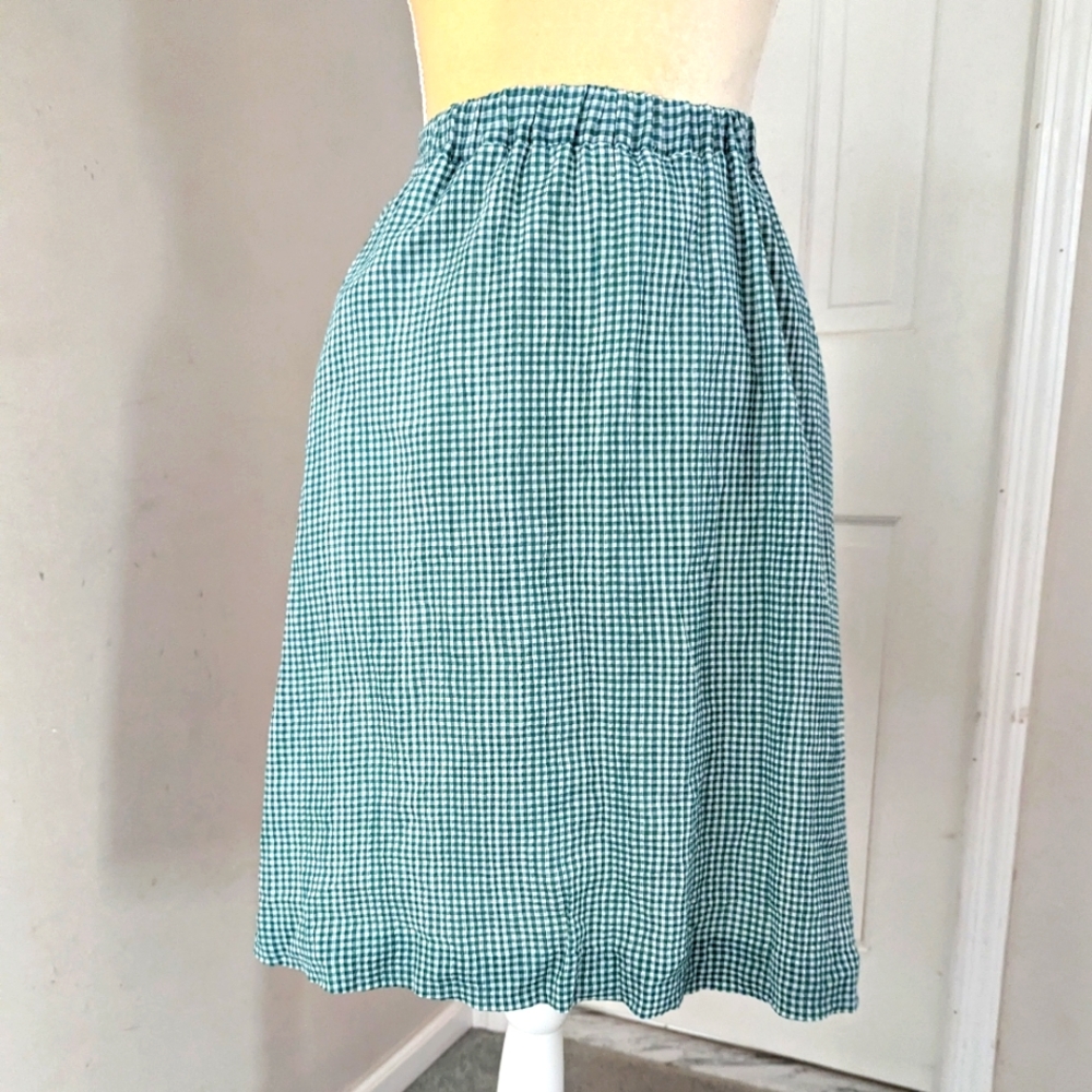 JCrew Gingham Skirt
